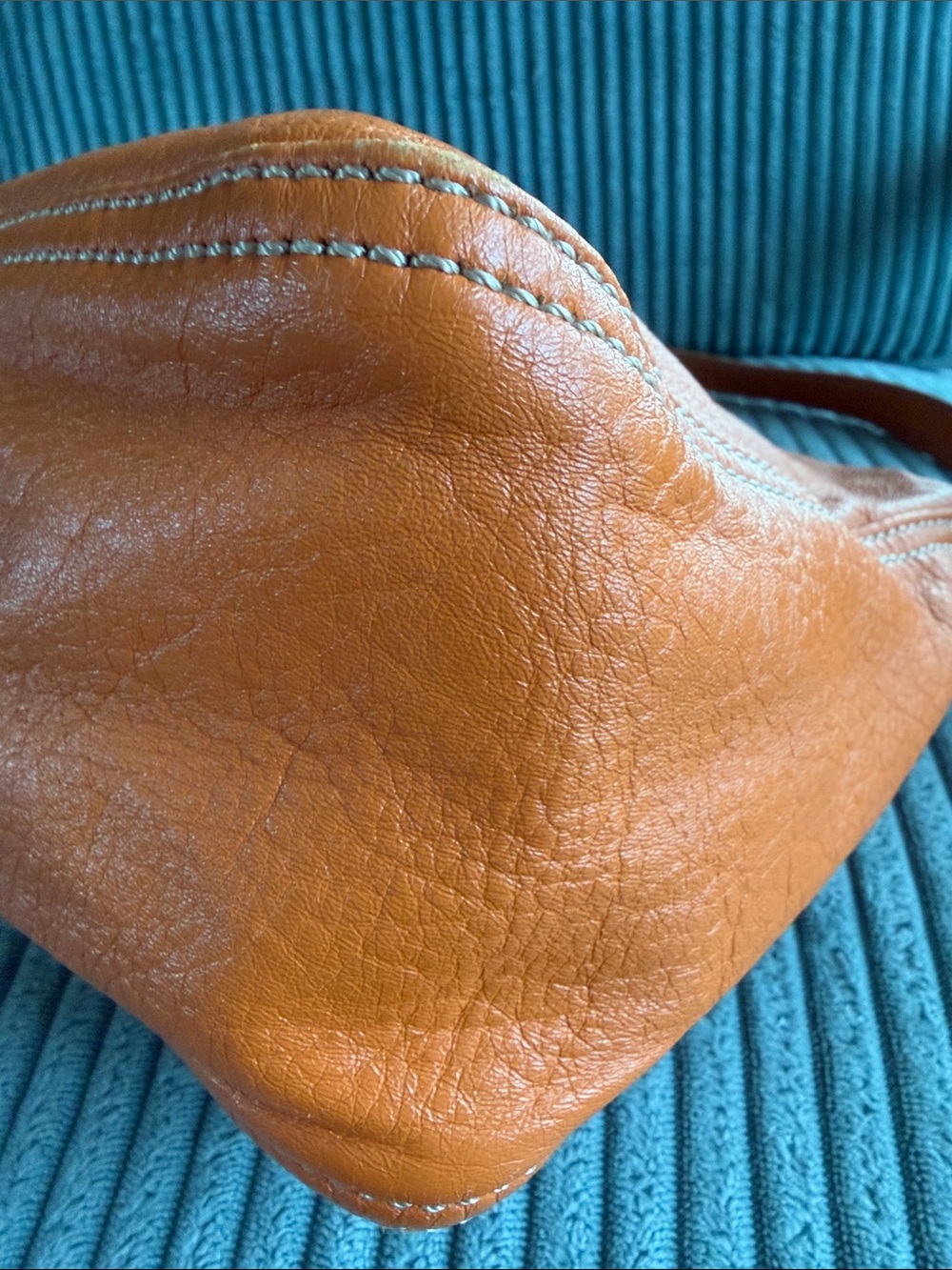 Fendi Mamma Baguette Leather Shoulder Bag - Orange w/ Fendi Selleria Long Wallet - Picture 5 of 15